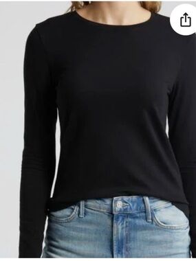 Caslon Black Long-Sleeve Women's Top